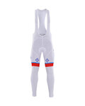 pantalones largos con tirantes - FDJ 2017 WINTER - blanco