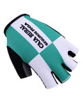 guantes de dedos cortos - CAJA RURAL 2017 - blanco/turquesa