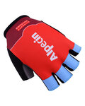 guantes de dedos cortos - KATUSHA 2017 - granate/rojo/azul claro