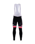pantalones largos con tirantes - TREK 2017 WINTER - negro/rosa