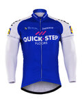 maillot de verano de manga larga - QUICKSTEP 2017 SMR - blanco/azul