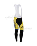 pantalones largos con tirantes - TINKOFF SAXO 14 SMR - negro/amarillo
