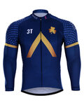 maillot de invierno de manga larga - AQUA BLUE 2018 WNT - azul/dorado