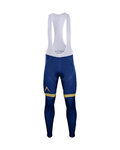 pantalones largos con tirantes - AQUA BLUE 2018 WNT - dorado/azul