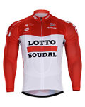 maillot de invierno de manga larga - LOTTO 2018 WINTER - rojo/blanco