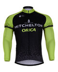 maillot de invierno de manga larga - ORICA 2018 WINTER - negro/verde