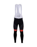 pantalones largos con tirantes - TREK 2018 WINTER - rojo/negro