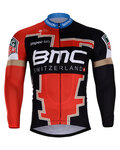 maillot de verano de manga larga - BMC 2018 SUMMER - negro/rojo