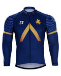 maillot de verano de manga larga - AQUA BLUE 2018 SMR - azul/dorado