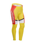 pantalones largos sin tirantes - CYCLINGBOX 2014 SMR - rojo/amarillo