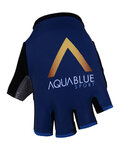guantes de dedos cortos - AQUA BLUE 2018 - dorado/azul