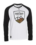 ROCDAY camiseta de manga larga - CREST - blanco/negro