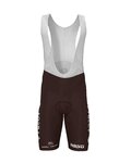 ROSTI pantalones cortos de tirantes - AG2R 2020 - marrón