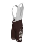ROSTI pantalones cortos de tirantes - AG2R 2020 - marrón