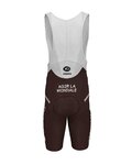 ROSTI pantalones cortos de tirantes - AG2R 2020 - marrón