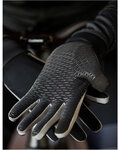 SANTINI guantes de dedos largos - VEGA - negro