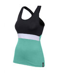 SANTINI maillot sin mangas - SCIA LADY - negro/azul claro