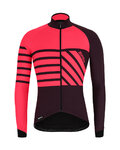 SANTINI maillot de invierno de manga larga - SVOLTA WINTER - negro/granate