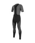 SANTINI pantalones largos con tirantes - VEGA GRIDO WINTER - gris/negro
