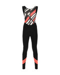 SANTINI pantalones largos con tirantes - CORAL RAGGIO LADY - negro/rosa