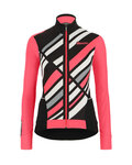 SANTINI maillot de invierno de manga larga - CORAL RAGGIO LADY - rosa/negro