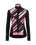 SANTINI maillot de invierno de manga larga - CORAL RAGGIO LADY - rosa/negro