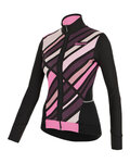 SANTINI maillot de invierno de manga larga - CORAL RAGGIO LADY - rosa/negro