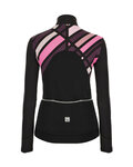SANTINI maillot de invierno de manga larga - CORAL RAGGIO LADY - rosa/negro