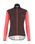 SANTINI chaqueta cortaviento - NEBULA LADY - negro/rosa
