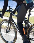 SANTINI pantalones largos con tirantes - VEGA GRIDO WINTER - gris/negro