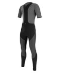 SANTINI pantalones largos con tirantes - VEGA GRIDO WINTER - gris/negro