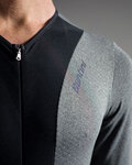 SANTINI pantalones largos con tirantes - VEGA GRIDO WINTER - gris/negro