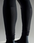 SANTINI pantalones largos con tirantes - VEGA GRIDO WINTER - gris/negro