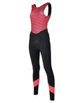 SANTINI pantalones largos con tirantes - CORAL BENGAL LADY - negro/rosa