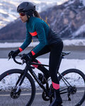 SANTINI pantalones largos con tirantes - CORAL BENGAL LADY - negro/rosa
