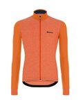 SANTINI maillot de invierno de manga larga - COLORE PURO WINTER - naranja