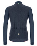 SANTINI maillot de invierno de manga larga - COLORE PURO WINTER - azul