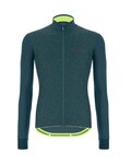 SANTINI maillot de invierno de manga larga - COLORE PURO WINTER - verde