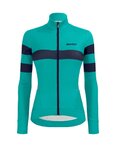 SANTINI maillot de invierno de manga larga - CORAL BENGAL LADY - azul
