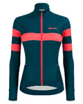 SANTINI jersey y pantalón de invierno - CORAL B. LADY WINTER - negro/azul/rosa