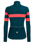 SANTINI maillot de invierno de manga larga - CORAL BENGAL LADY - azul