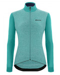 SANTINI jersey y pantalón de invierno - COLORE PURO LADY WNT - negro/azul claro