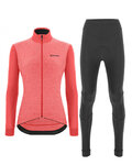 SANTINI jersey y pantalón de invierno - COLORE PURO LADY WNT - rosa/negro