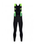 SANTINI pantalones largos con tirantes - COMMAND WINTER - verde/negro