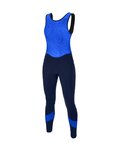 SANTINI pantalones largos con tirantes - CORAL BENGAL LADY - negro/azul