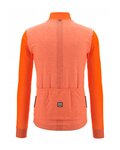 SANTINI maillot de invierno de manga larga - SANTINI COLORE PURO - naranja
