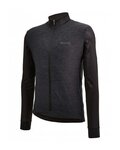 SANTINI maillot de invierno de manga larga - SANTINI COLORE PURO - negro