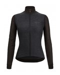 SANTINI maillot de invierno de manga larga - COLORE PURO LADY - negro