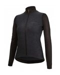 SANTINI maillot de invierno de manga larga - COLORE PURO LADY - negro