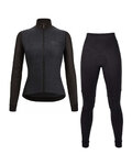 SANTINI jersey y pantalón de invierno - COLORE PURO+OMNIA W - negro